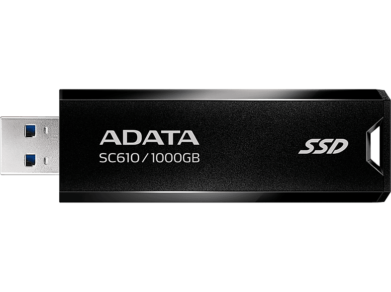 ADATA SC610 külső SSD, 1TB, USB-A 3.2 Gen2, 550/500 MB/s, fekete-piros (SC610-1000G-CBK/RD)