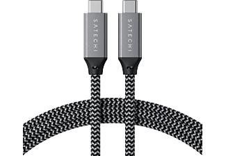 SATECHI USB4 Type-C - Type-C fonott kábel, 40 Gbps, 80 cm, szürke (ST-U4C80M)