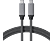 SATECHI USB4 Type-C - Type-C fonott kábel, 40 Gbps, 80 cm, szürke (ST-U4C80M)