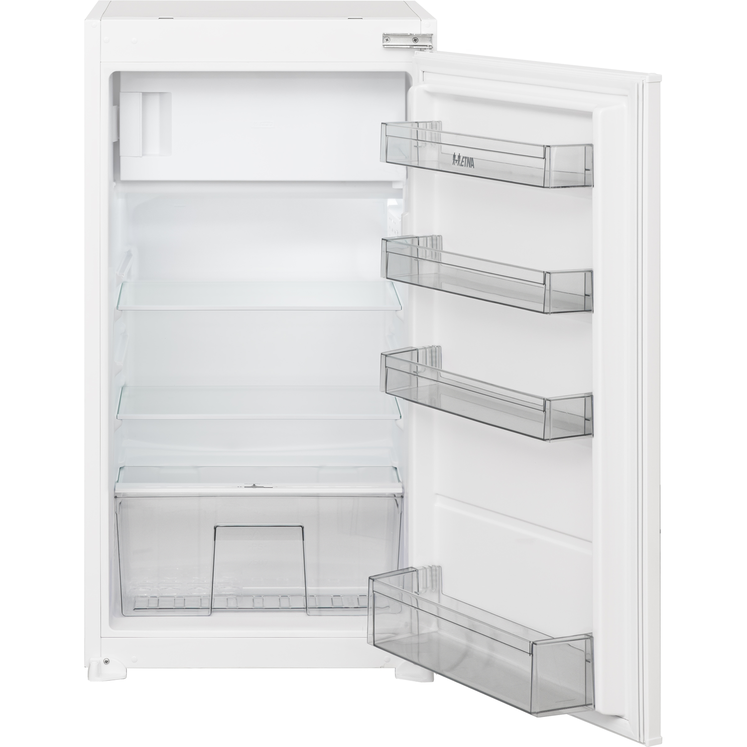 Dishwasher with open door, arrows showing spray, and water droplet icon.