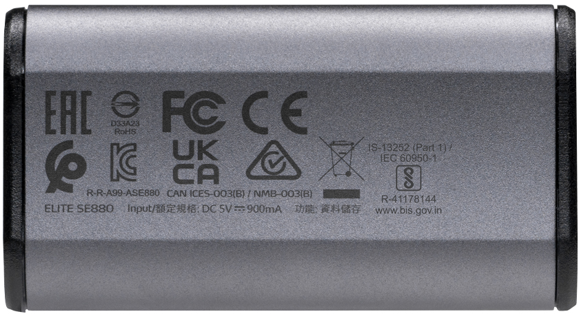 ADATA SE880 hordozható SSD, 500GB, USB 3.2 Gen2x2 Type-C, 2000