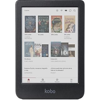 eBook - Kobo Clara Colour, 6" E Ink Kaleido 3 HD, 16 GB, Comfortlight PRO, IPX8, Pantalla color, Negro