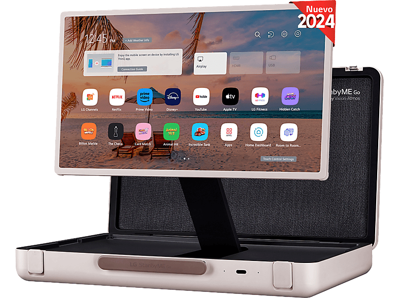 SMART TV 27" - LG Stanbyme Go 27LX5QKNA, Full-HD, Procesador Inteligente α7 4K Gen5, Smart TV, Aluminio