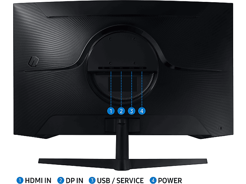 SAMSUNG Odyssey G5 LS32CG552EUXUF 32 inç QHD 1ms 165Hz Freesync HDR10 VA Kavisli Gaming Monitör Siyah_3