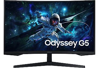 SAMSUNG Odyssey G5 LS32CG552EUXUF 32 inç QHD 1ms 165Hz Freesync HDR10 VA Kavisli Gaming Monitör Siyah