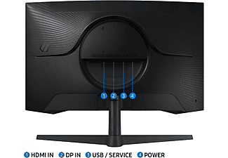 SAMSUNG Odyssey G5 LS27CG552EUXUF 27 inç QHD 1ms 165Hz Freesync HDR10 VA Kavisli Gaming Monitör Siyah_3