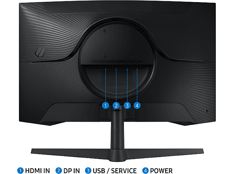 SAMSUNG Odyssey G5 LS27CG552EUXUF 27 inç QHD 1ms 165Hz Freesync HDR10 VA Kavisli Gaming Monitör Siyah_3