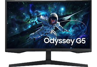 SAMSUNG Odyssey G5 LS27CG552EUXUF 27 inç QHD 1ms 165Hz Freesync HDR10 VA Kavisli Gaming Monitör Siyah_0