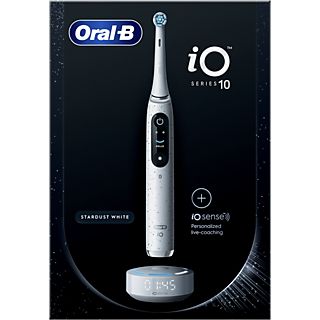 Cepillo eléctrico - Oral-B iO 10, Con 1 Cabezal y 1 Estuche De Viaje De Carga, Diseñado Por Braun, Blanco