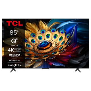 TCL 85C655 (85 Zoll 4K QLED TV mit Google TV und  Game Master 3.0, 144Hz Motion Clarity Pro, Sprachassistent)