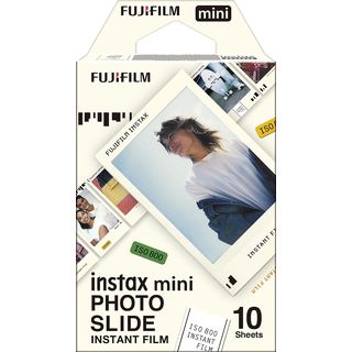 Película fotográfica - Fujifilm Instax Mini Photo Slide, 10 hojas, 54 x 86 mm, Para cámaras Instax Mini