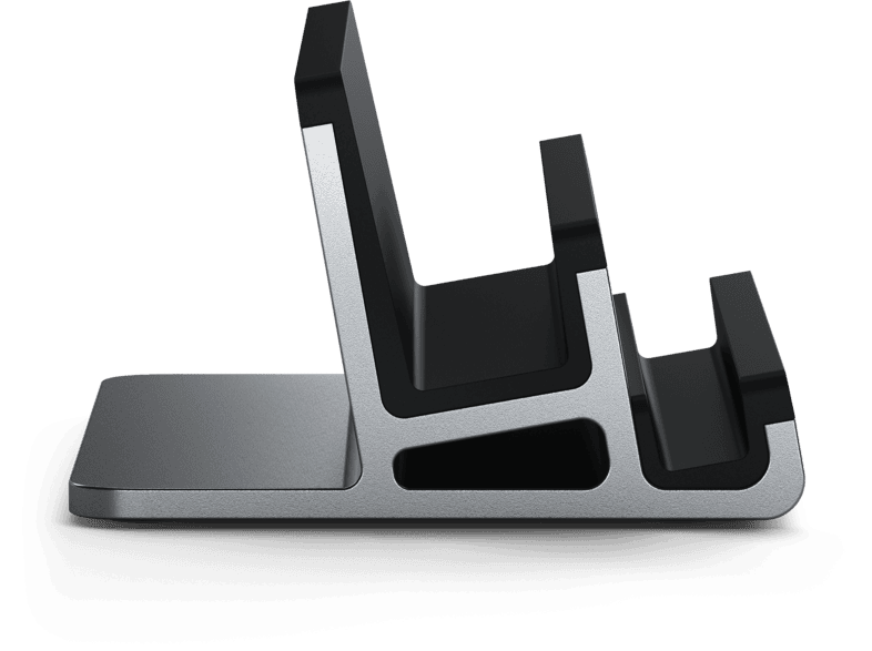 SATECHI Dual Vertical Aluminum Stand, Grau; Halterung — Foto 3 von 4