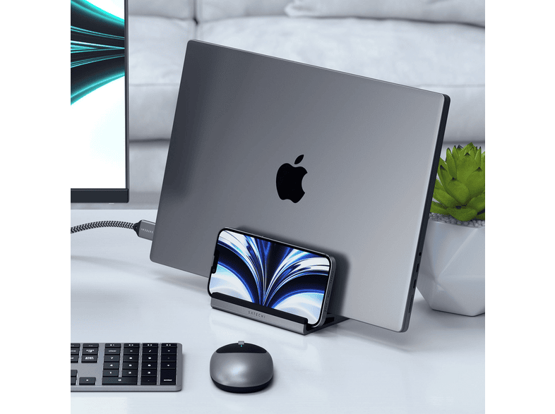 SATECHI Dual Vertical Aluminum Stand, Grau; Halterung — Foto 4 von 4