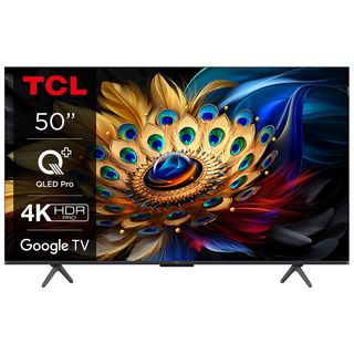 TCL 50C655 (50 Zoll 4K QLED TV mit Google TV und  Game Master 3.0, 144Hz Motion Clarity Pro, Sprachassistent)
