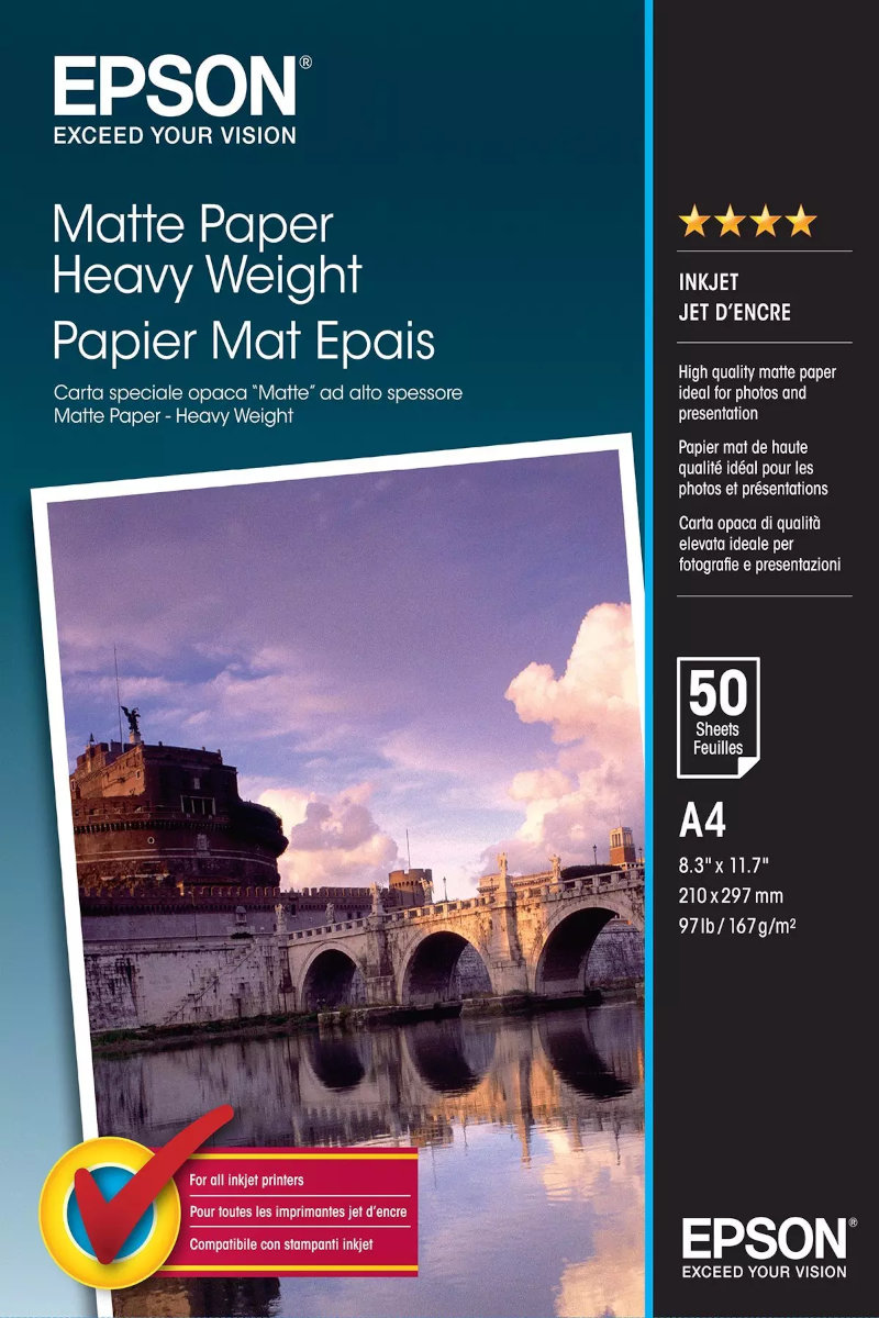 Papier EPSON Matte Paper Heavy Weight A4 50 arkuszy