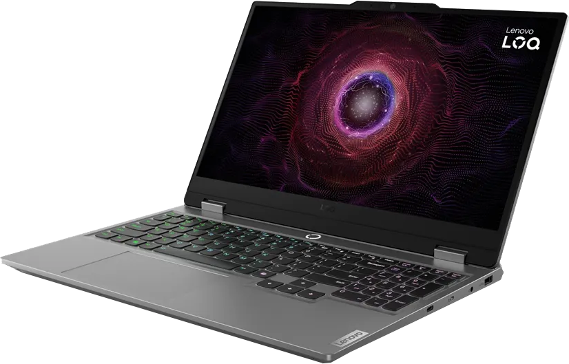LENOVO LOQ 15AHP9 83DX005YHV Szürke Gamer laptop (15.6" FHD/Ryzen7/16GB/1024 GB SSD/RTX4050 6GB/Win11H)