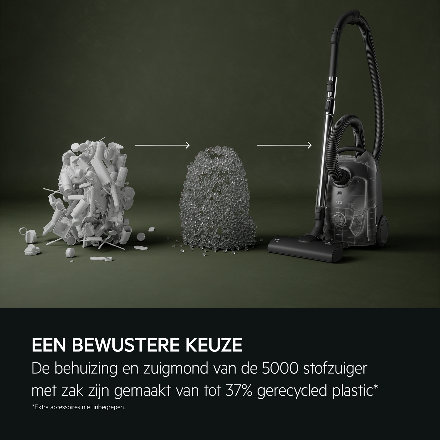 AEG AB51C1DB CLEAN 5000 Stofzuiger met zak Blauw