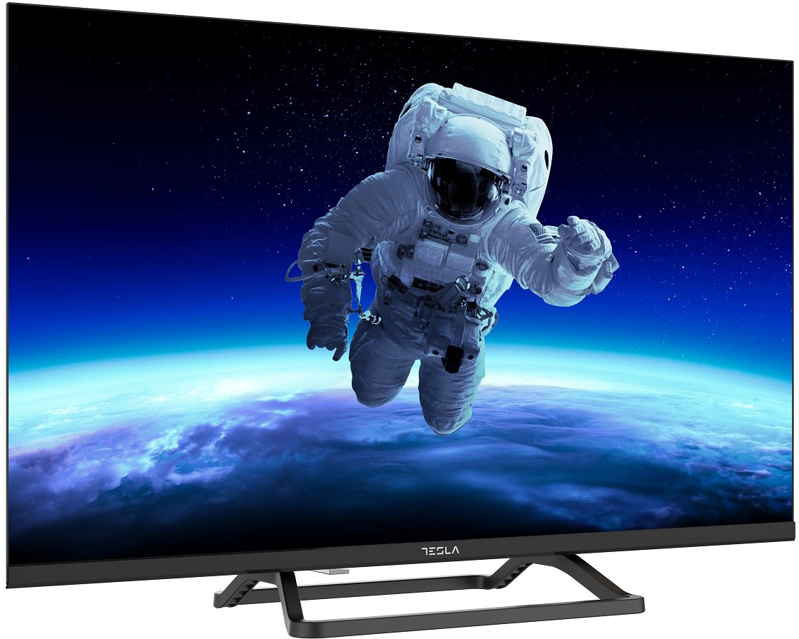 Egy TV egy űrhajóst jelenít meg az űrben.