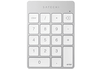 SATECHI Vezeték nélküli numerikus funkció billentyűzet, Bluetooth, ezüst (ST-XLABKS)