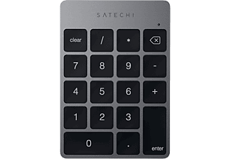 SATECHI Vezeték nélküli numerikus funkció billentyűzet, Bluetooth, asztroszürke (ST-XLABKM)