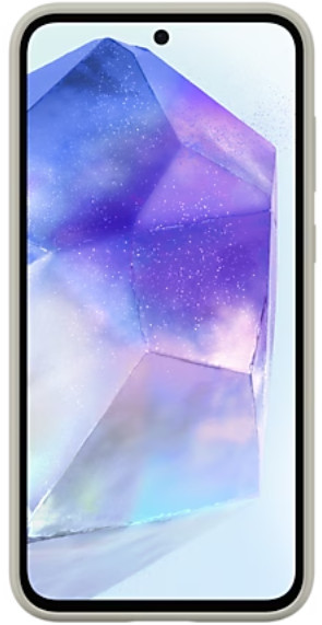 Smartfon z kryształowym wzorem na ekranie.