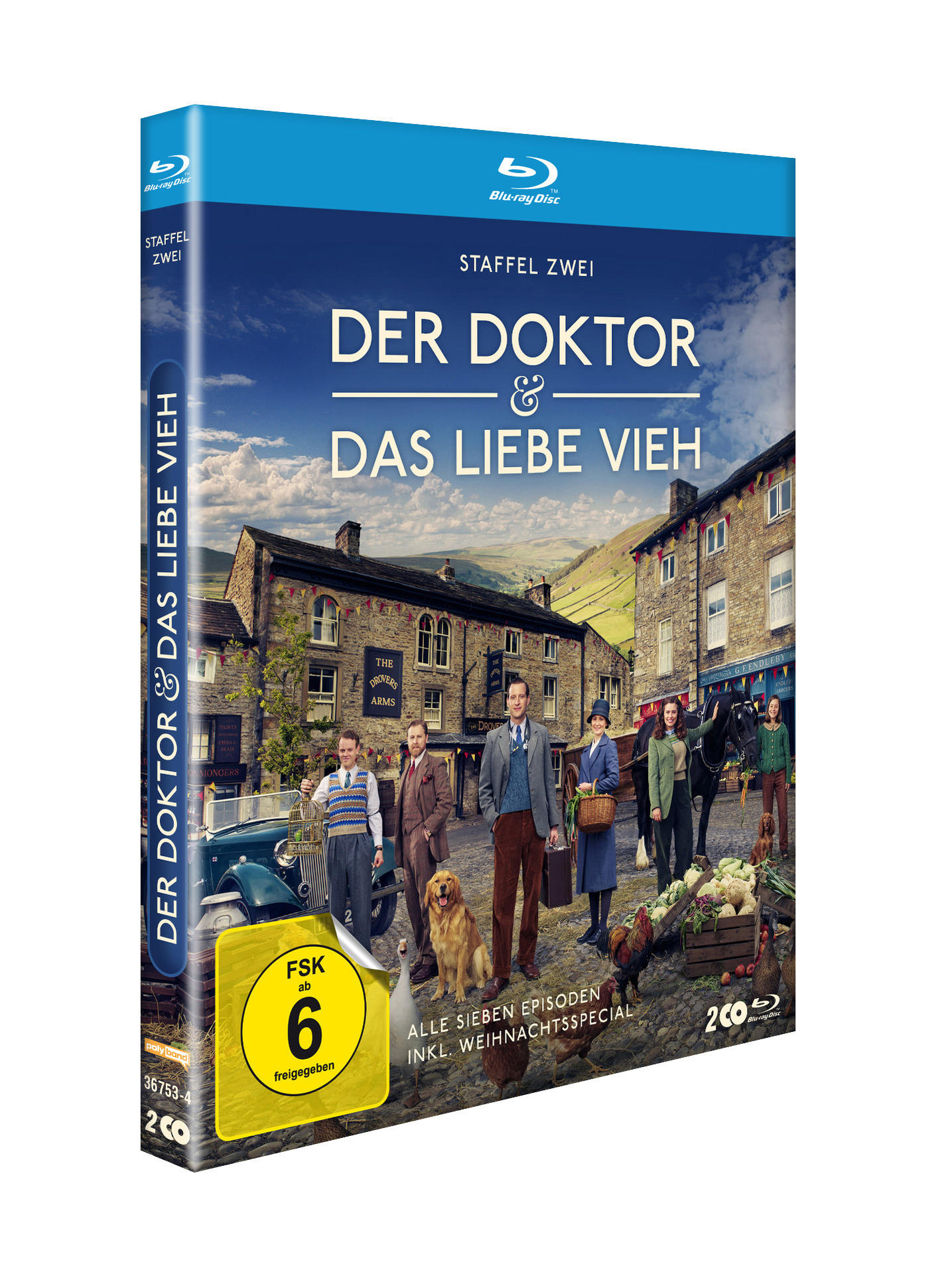 DVD-Box mit einem Filmplakat mit einer Dorfszene.