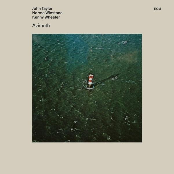 Albumcover mit Leuchtturm im Meer und dem Titel Azimuth von John Taylor, Norma Winstone und Kenny Wheeler.