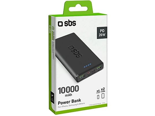 Powerbank SBS 10000 mAh 20W Power Delivery Czarny