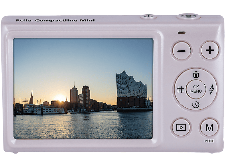 ROLLEI Compactline Mini Digitale Kompaktkamera Rosa, nicht vorhanden opt. Zoom