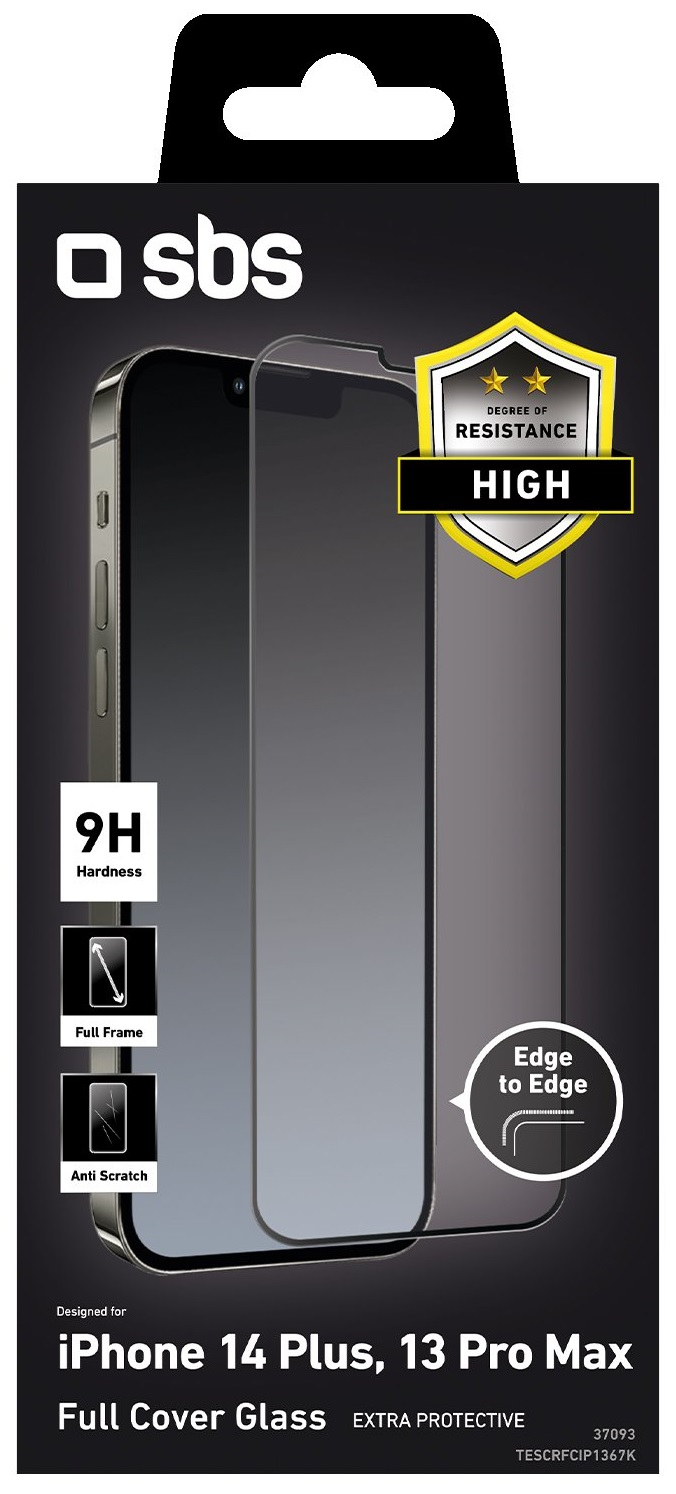 Szkło ochronne SBS Full Cover Glass do Apple iPhone 13 Pro Max/14 Plus