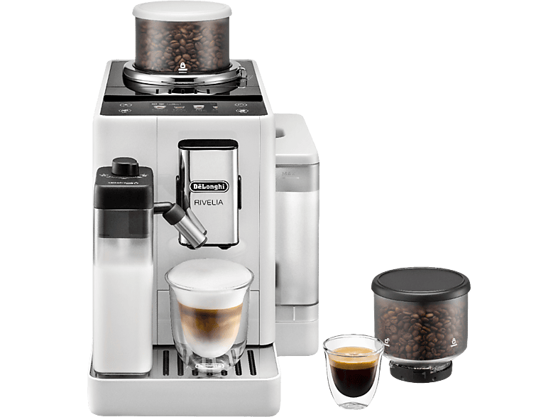 DE LONGHI EXAM440.55.W Rivelia | Milk Kaffeevollautomat mit 2 ...