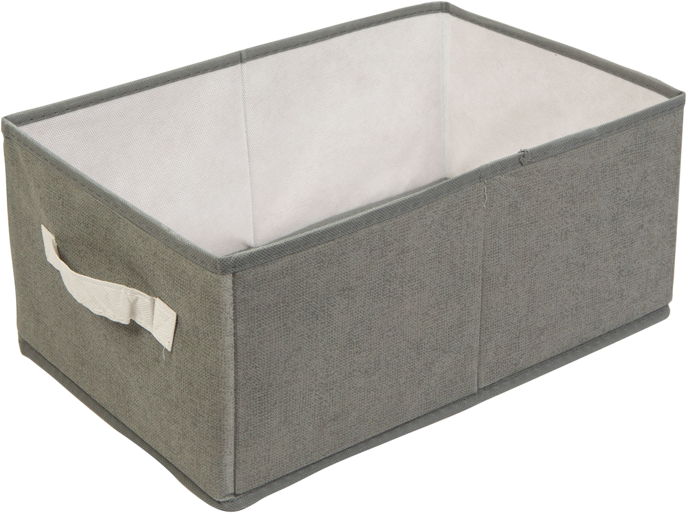 BEWELLO Szövet tárolódoboz, 38,5 x 24 16,5 cm, szürke (BW2077)