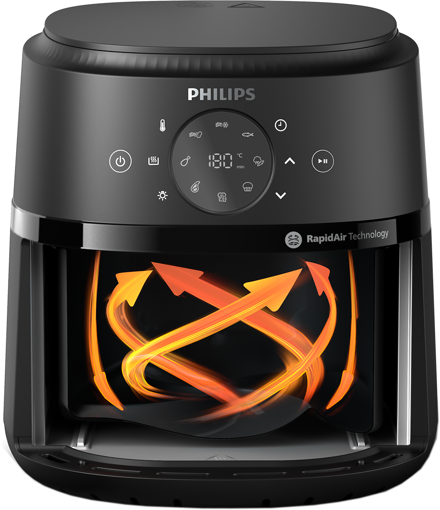 Airfryer na211/00 friteuse sans huile avec fenêtre de cuisson noir/argent, série 2000 3.2l Philips | La Redoute