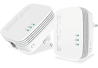 STRONG Powerline 600 Duo Mini adapter, 10/100 LAN, 2 db-os szett, fehér (POWERL600DUOMINI)