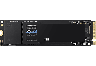 SAMSUNG 990 EVO PCIe 4.0 x4/5.0 x2 NVMe M.2 belső SSD meghajtó, 5000/4200 MB/s, 1TB  (MZ-V9E1T0BW)