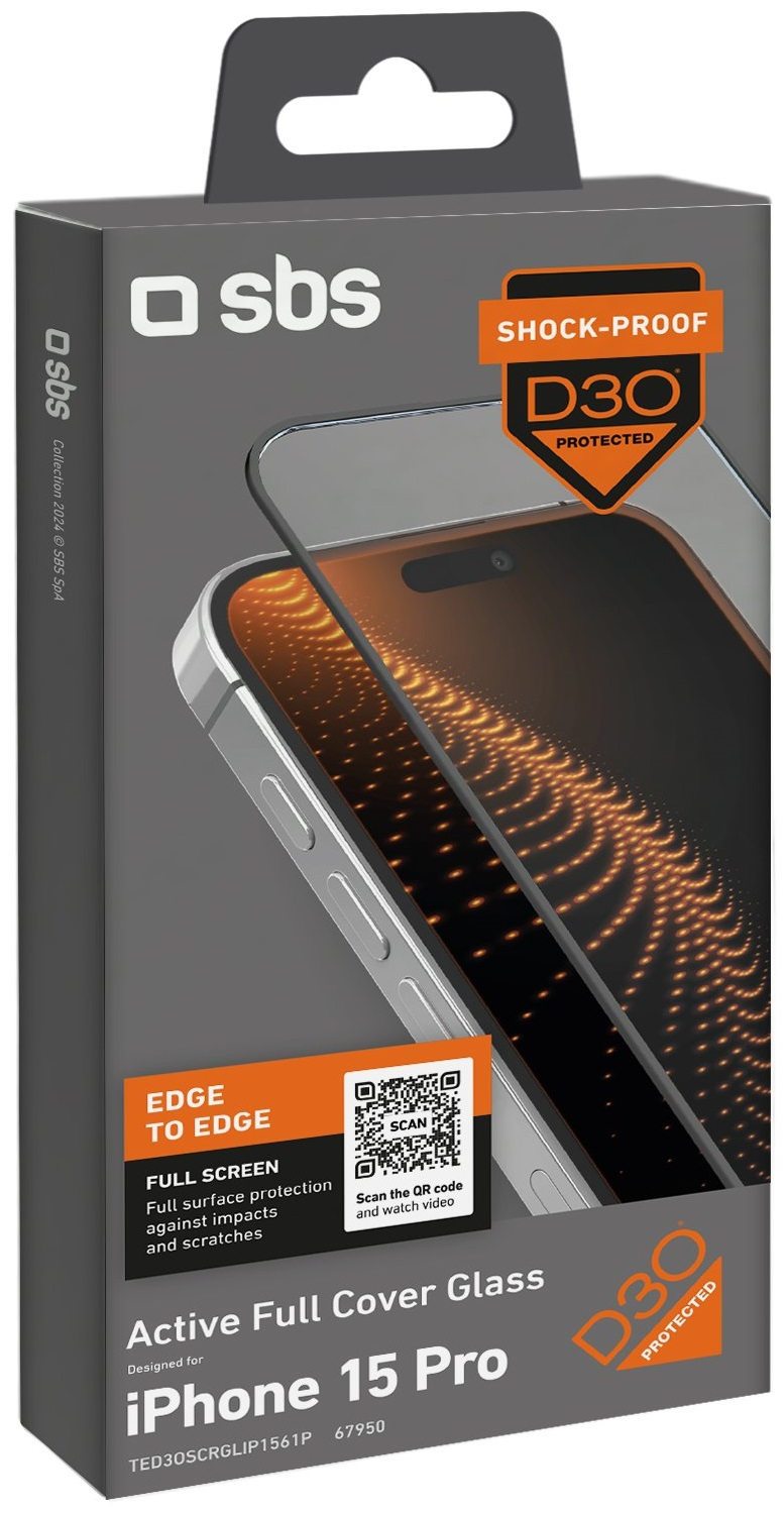Szkło ochronne z D30 SBS Active Full Cover Glass do Apple iPhone 15