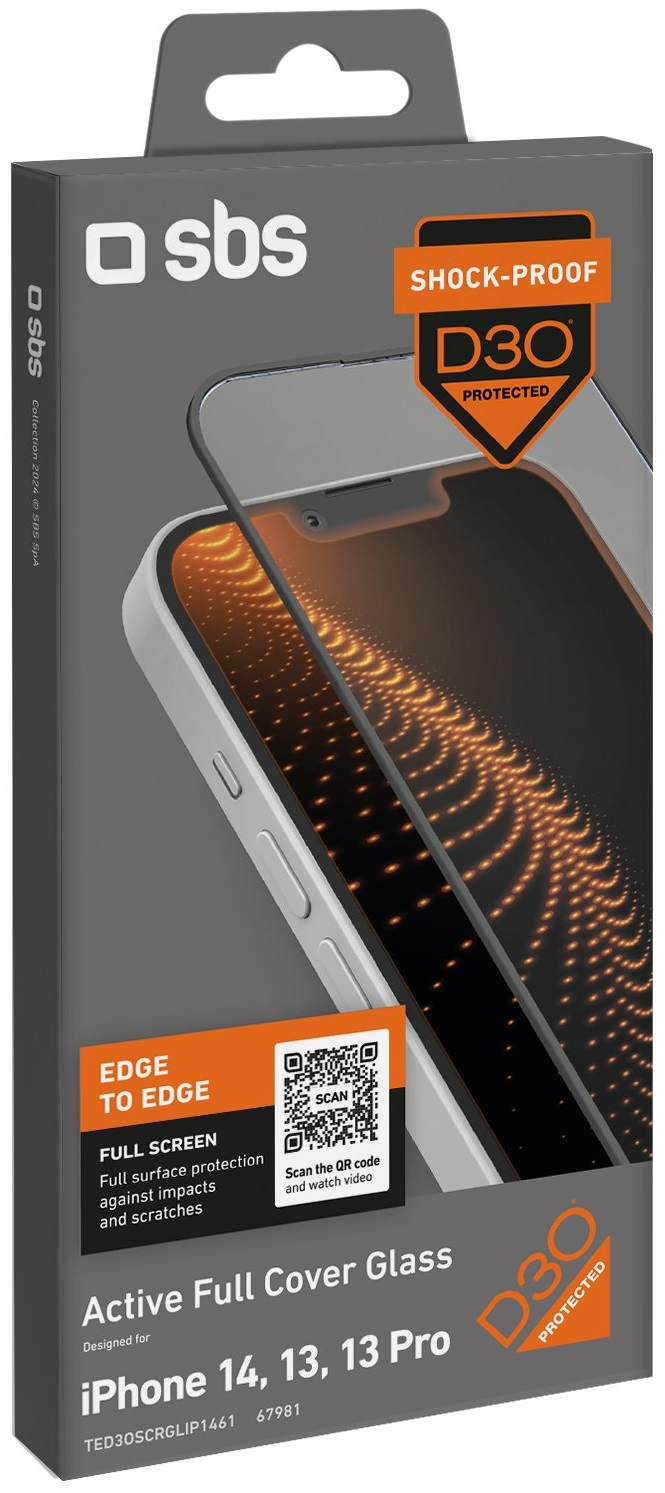 Szkło hartowane z D30 SBS Active Full Cover Glass do Apple iPhone 14/13/13 Pro