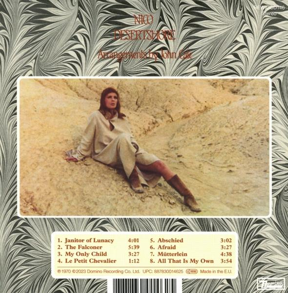 Rückseite eines Albums. Es listet Songs wie Per Aspera, Chiaro Di Luna auf.