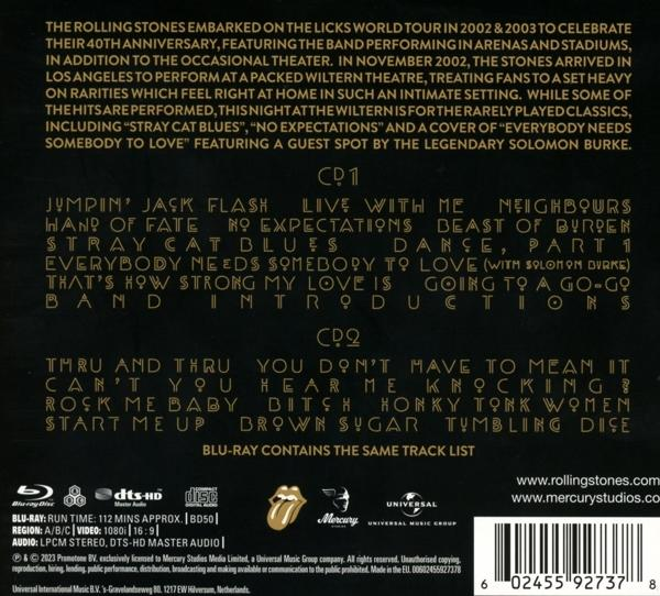 Albumcover mit Text und Bild. Zeigt die Titelliste, den Künstlernamen und das Logo.