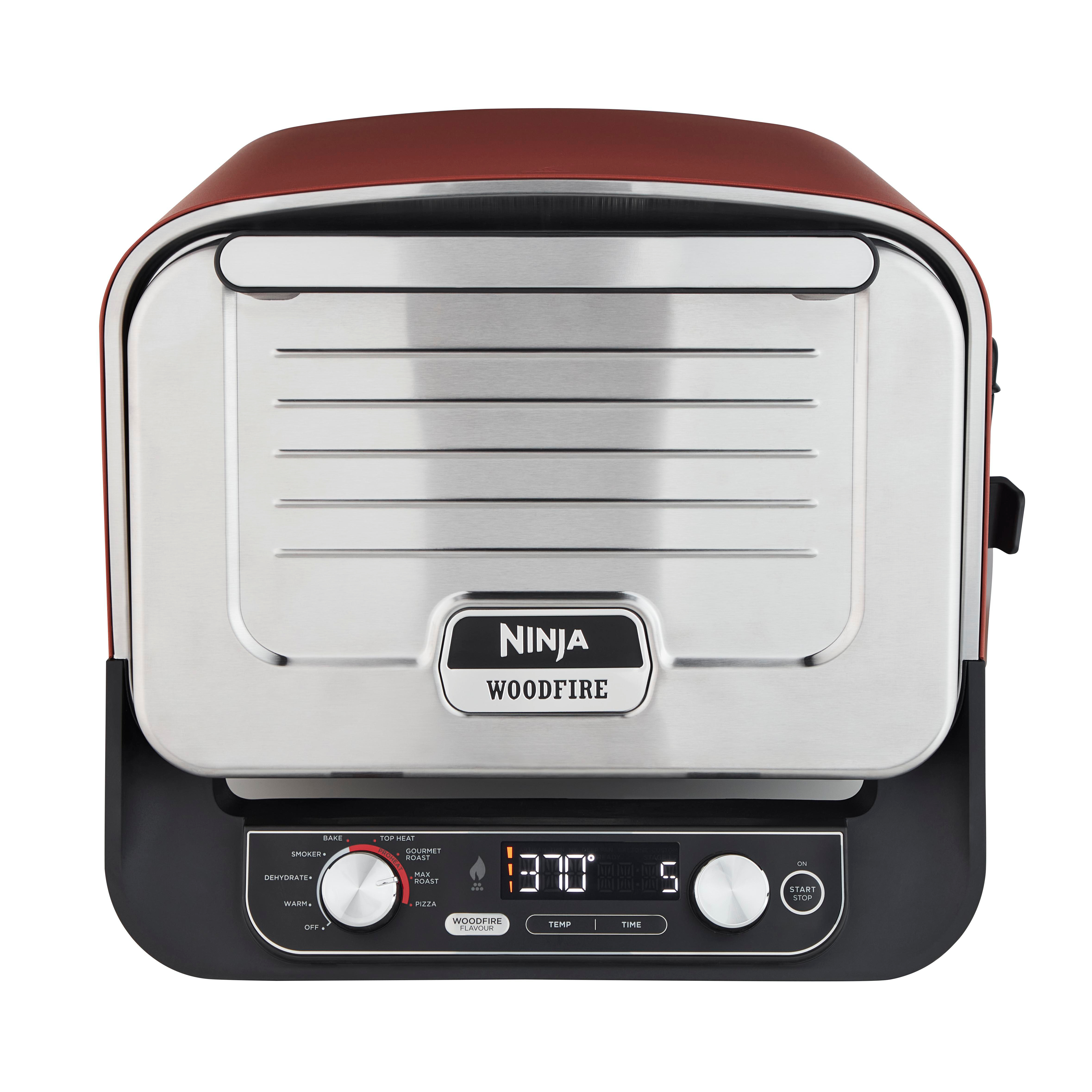 Ninja Woodfire Grill mit Digitalanzeige.