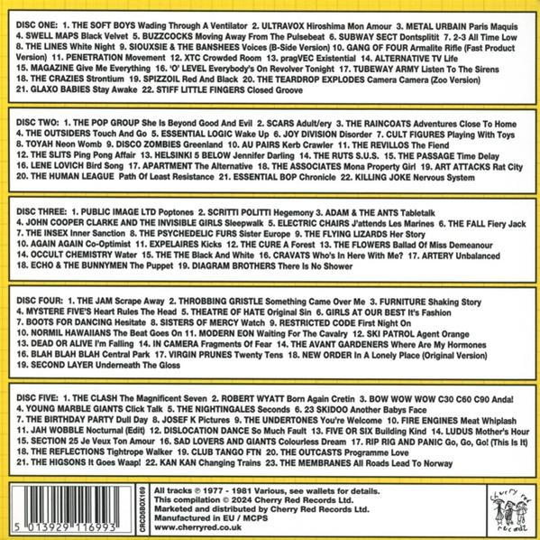 VARIOUS - Post-Punk Britain 1977-1981 (5CD Box)  - (CD)