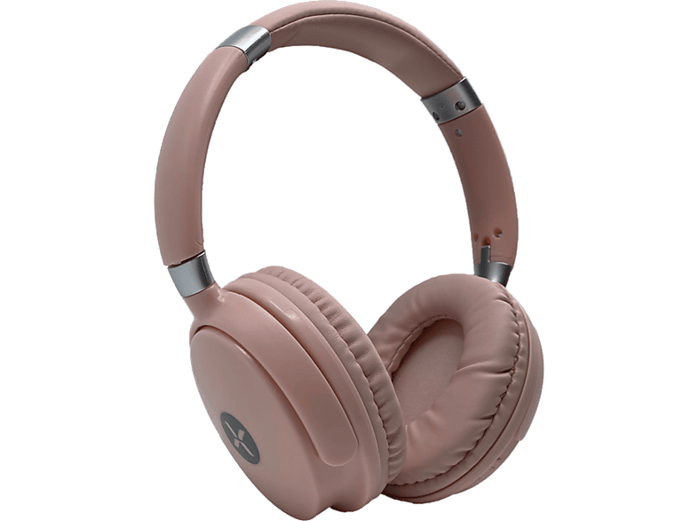 DEXIM SC-301 Kablosuz Bluetooh Kulak Üstü Kulaklık Pembe Gümüş