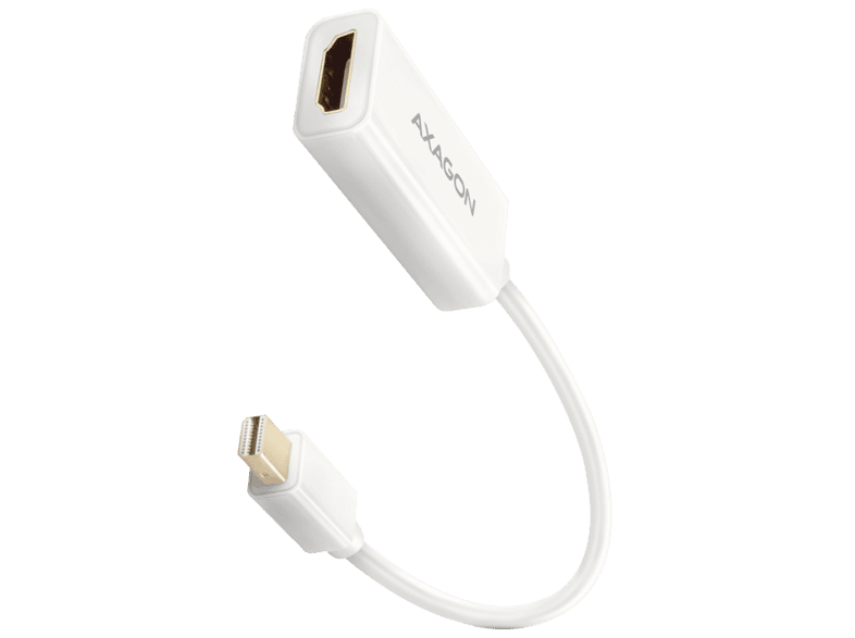 AXAGON Mini DisplayPort v1.2 HDMI v1.4 anya adapter 15cm feher RVDM HI14NW MediaMarkt online vasarlas