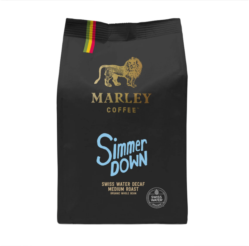 MARLEY Coffee Simmer Down koffeinmentes szemes kávé 227 gr.