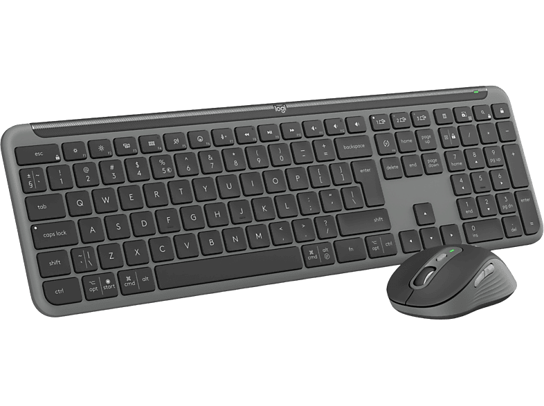 Perixx Periduo-707 PLUS Draadloos compact toetsenbord en muis set - Zwart (qwerty/US