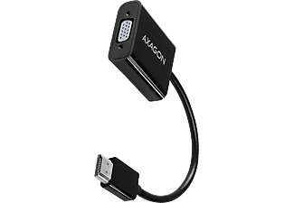 AXAGON HDMI v1.4b - VGA D-Sub 15 adapter, 3,5 mm jack hangkimenet, max. 1920 x 1200, fekete (RVH-VGAN)