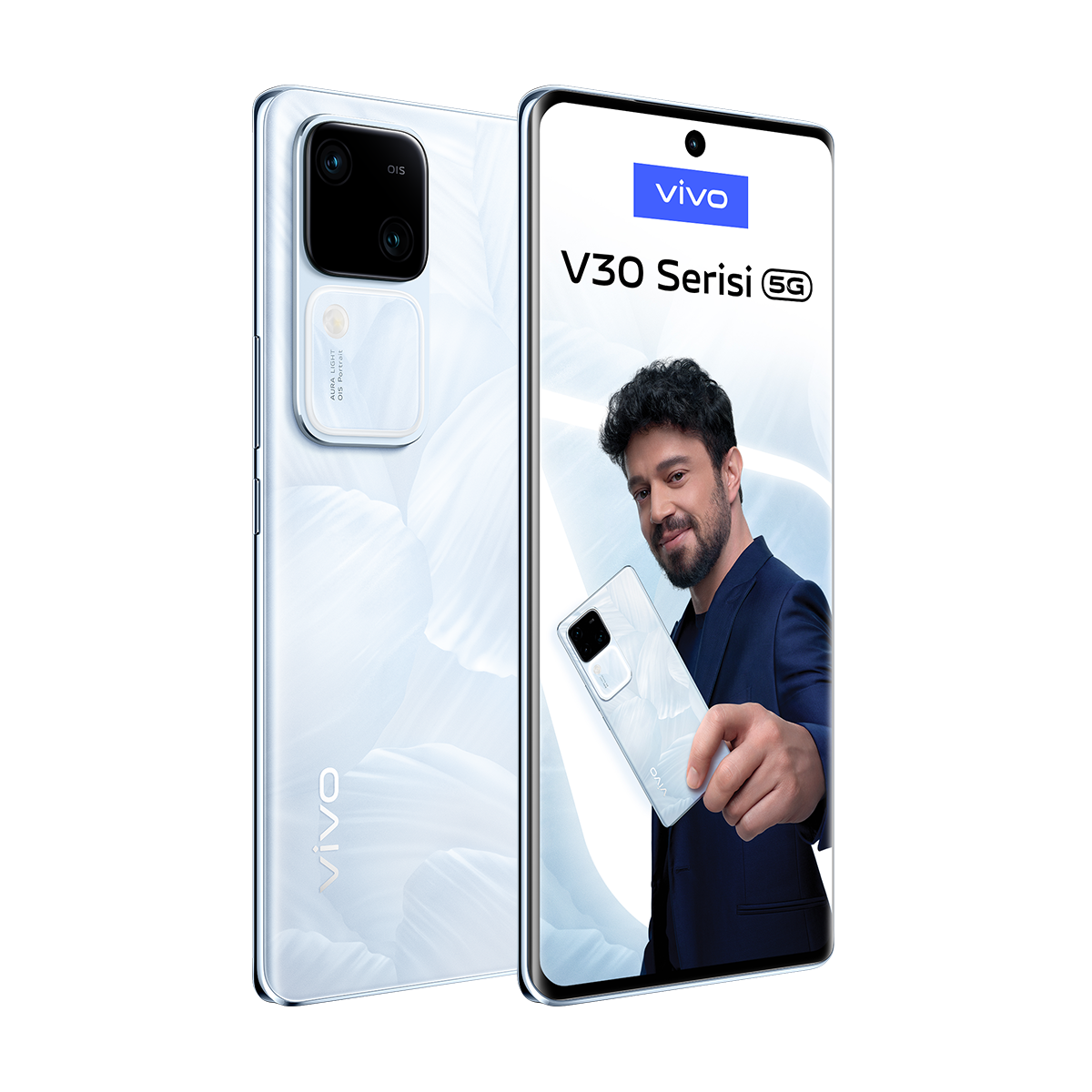 VIVO V30 5G 12/256 GB Akıllı Telefon Beyaz Çiçek