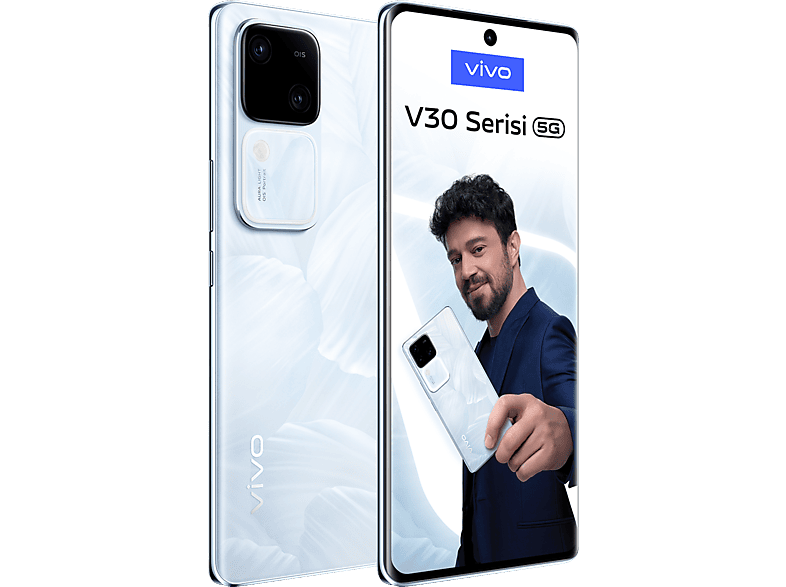 VIVO V30 5G 12/256 GB Akıllı Telefon Beyaz Çiçek