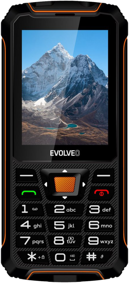 EVOLVEO STRONGPHONE Z6 Fekete-Narancs Kártyafüggetlen Mobiltelefon
