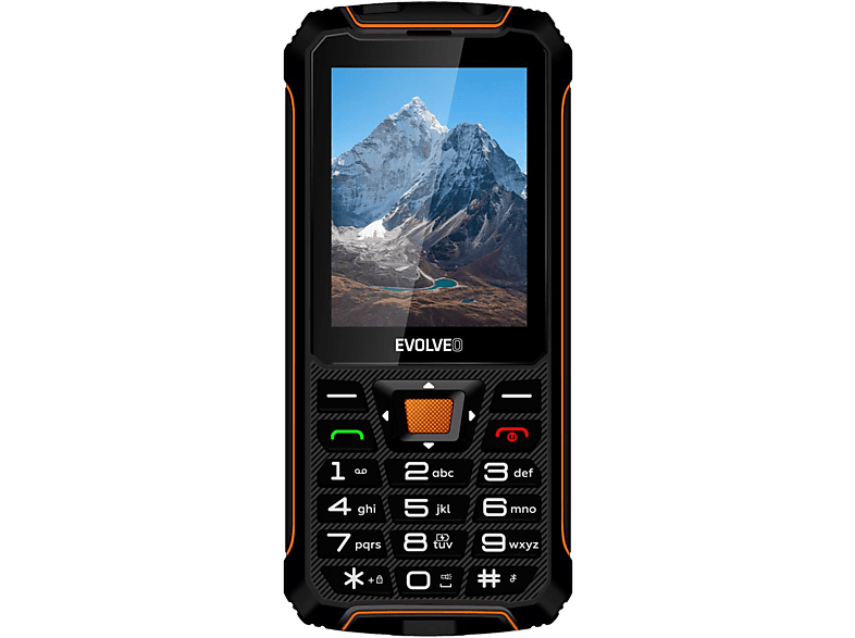 EVOLVEO STRONGPHONE Z6 Fekete-Narancs Kártyafüggetlen Mobiltelefon